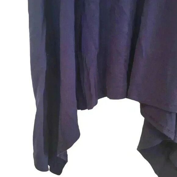 Rolla Coster Women's Navy Cotton/Poly/Spandex Knit Sleeveless Swing Tank Top NEW - Picture 3 of 7